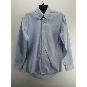 Lands End Long Sleeve Pocket Cotton Casual  Button Down Shirt*